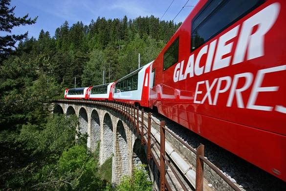 Voyage avec le Glacier express en Suisse Septembre 2020