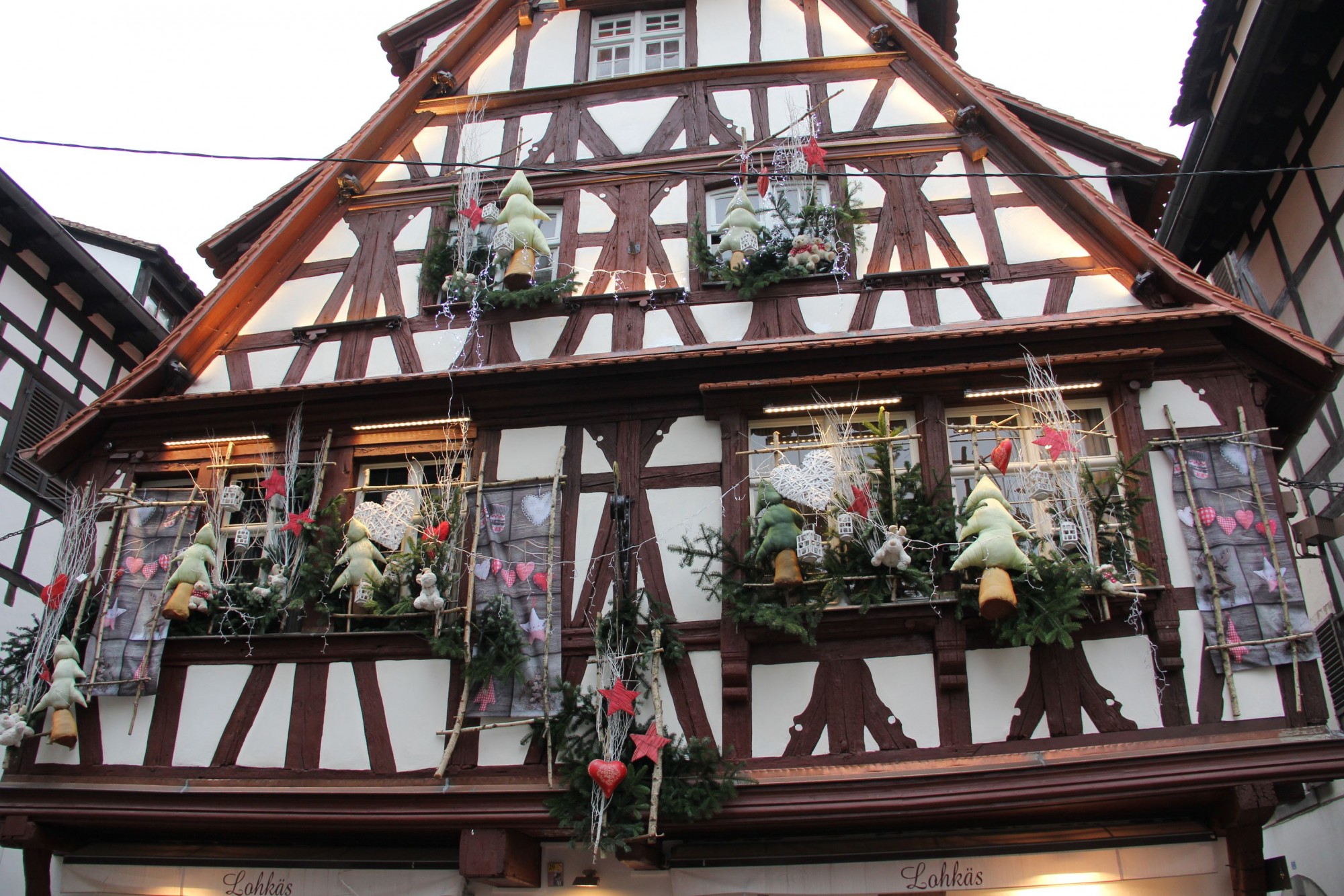 Strasbourg avec décorations de Noël