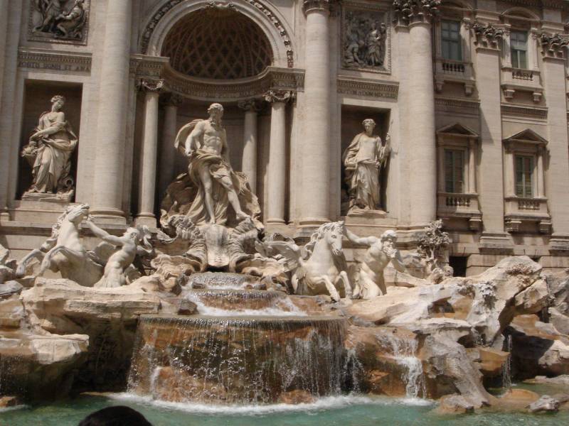 Rome et la fontaine de Trevi