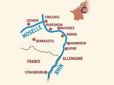 CROISIÈRE DES 2 FLEUVES - VALLÉES DE LA MOSELLE ET DU RHIN ROMANTIQUE