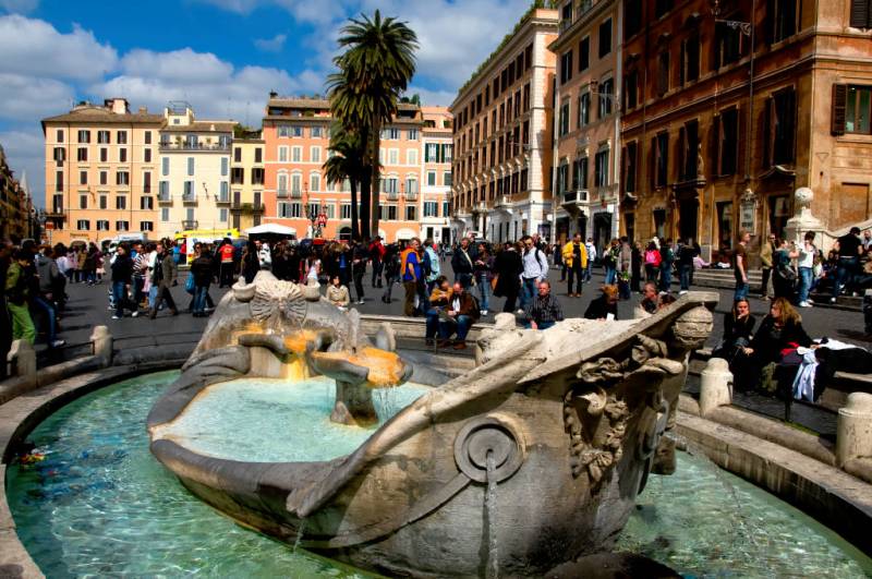 La Place d'Espagne à Rome